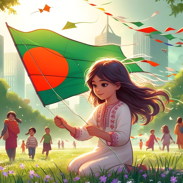 La bandera de Bangladesh