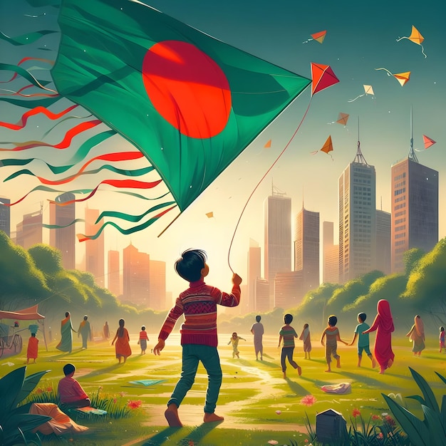 La bandera de Bangladesh