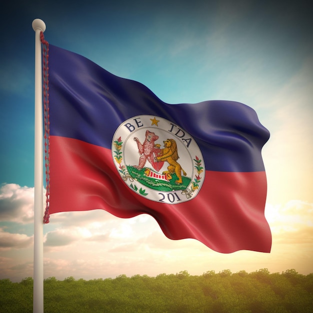 Bandera de Belice alta calidad 4k ultra h