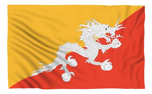 Bandera de Bhután