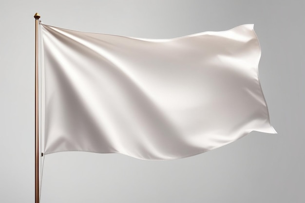 Bandera blanca en blanco generada por la IA