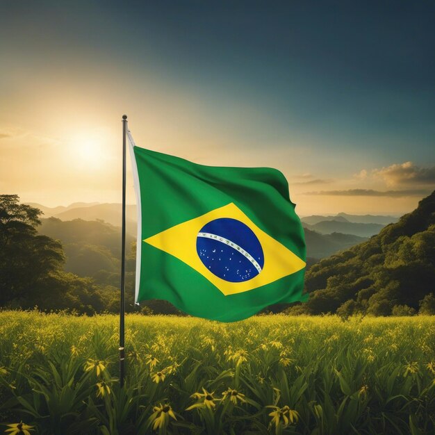 La bandera de Brasil