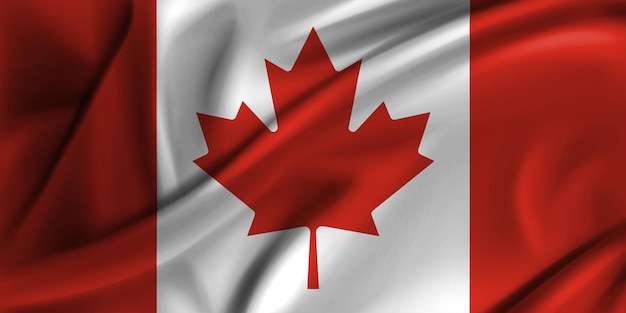 Bandera de Canadá modelo 3d