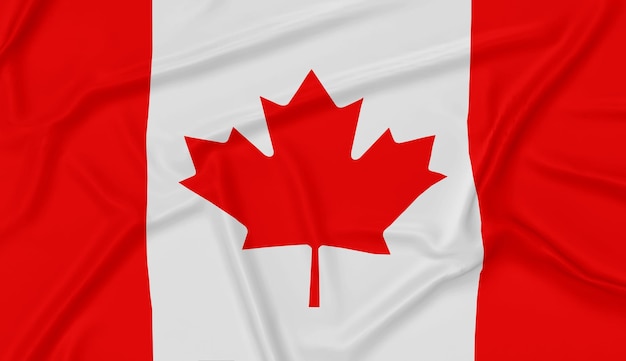 Bandera de canadá realista