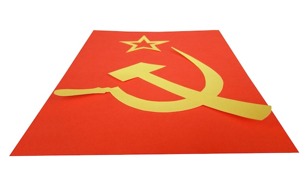 Bandera CCCP con hoz y martillo