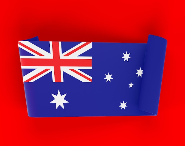 Bandera de la cinta de Australia