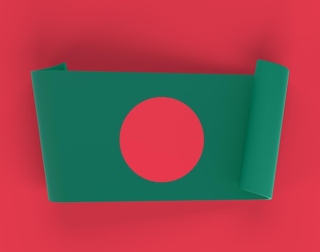 Bandera de la cinta de Bangladesh