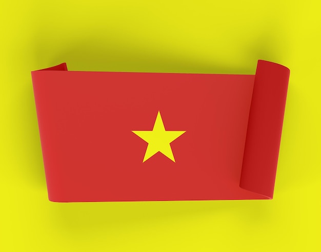 Bandera de la cinta de Vietnam