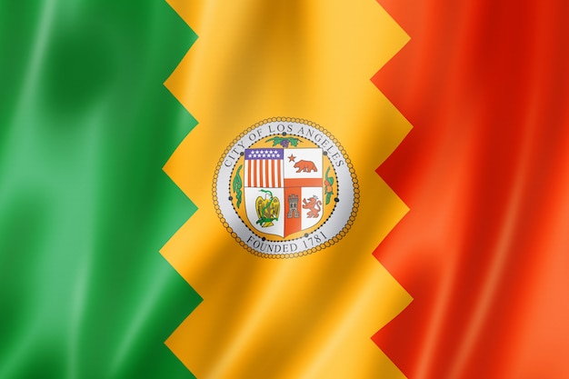 Bandera de la ciudad de los Ángeles, California, Estados Unidos