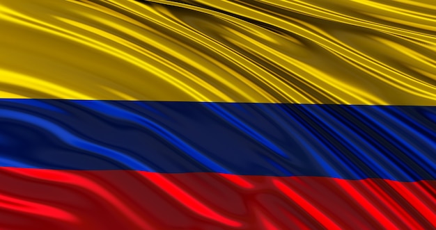 bandera de colombia para el día de los caídos, bandera ondeante de colombia, día de la independencia.