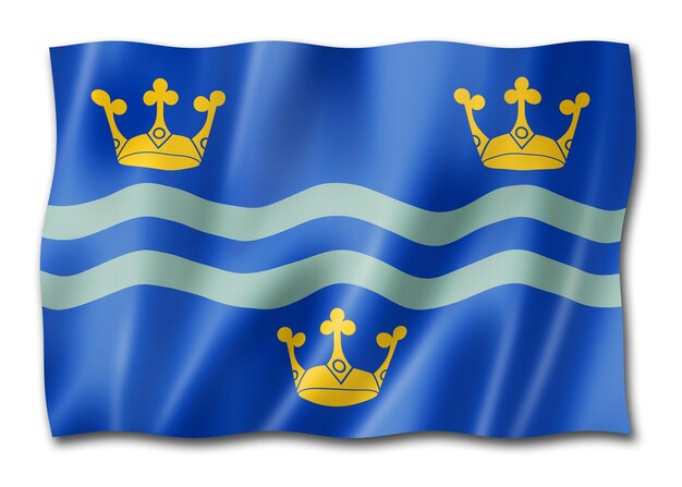 Bandera del condado de Cambridgeshire Reino Unido