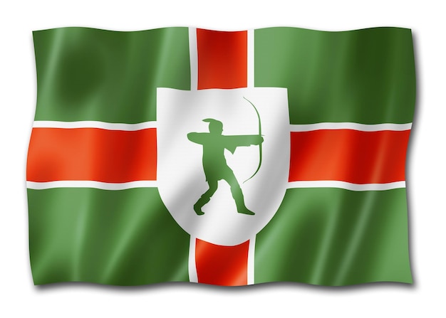 Bandera del condado de Nottinghamshire Reino Unido