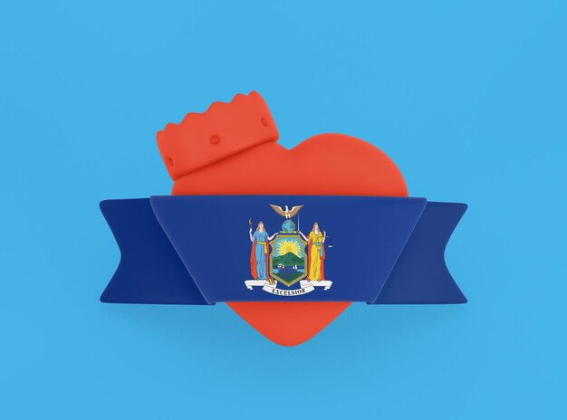 Bandera del corazón de Nueva York