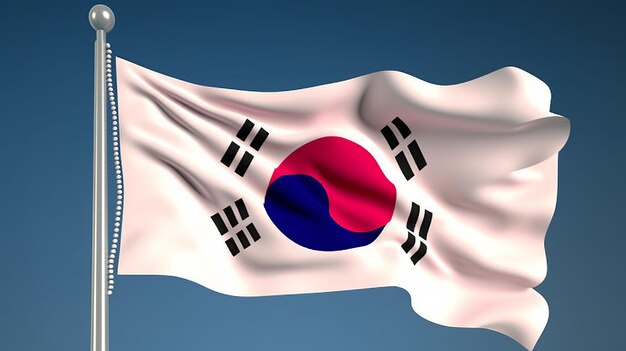 Bandera de Corea del Sur Generativa Ai