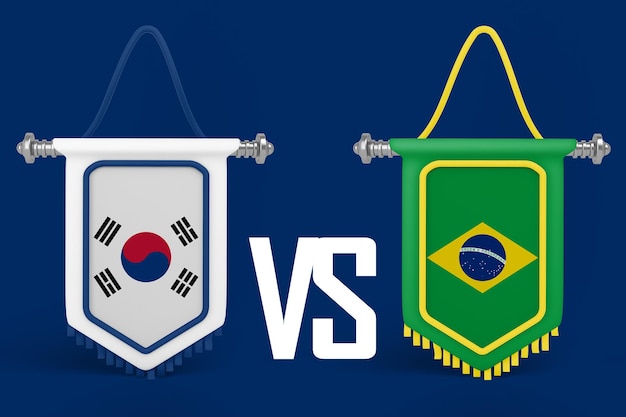 Bandera de Corea del Sur VS Brasil