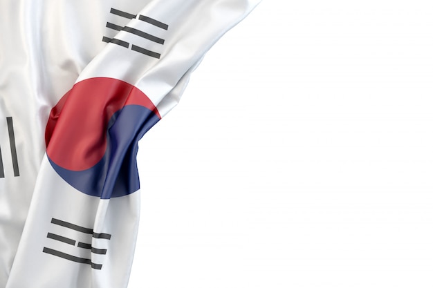 Foto bandera de corea del sur