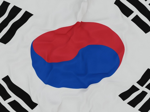 La bandera de Corea del Sur