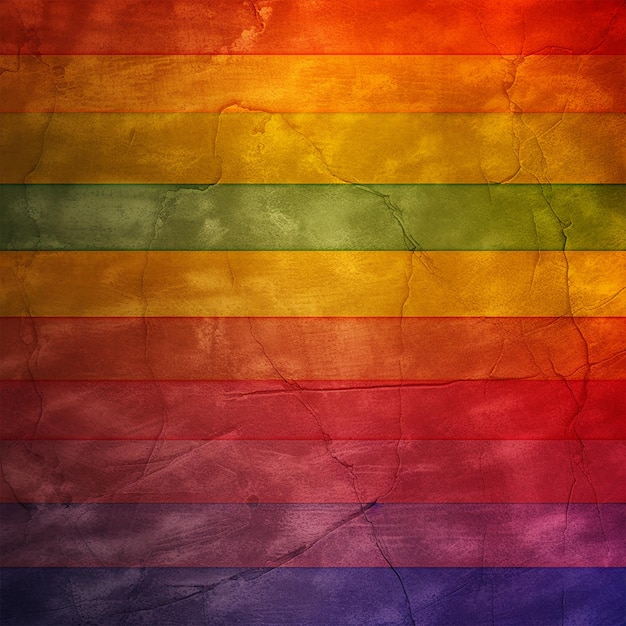 Foto una bandera del día del orgullo de fondo