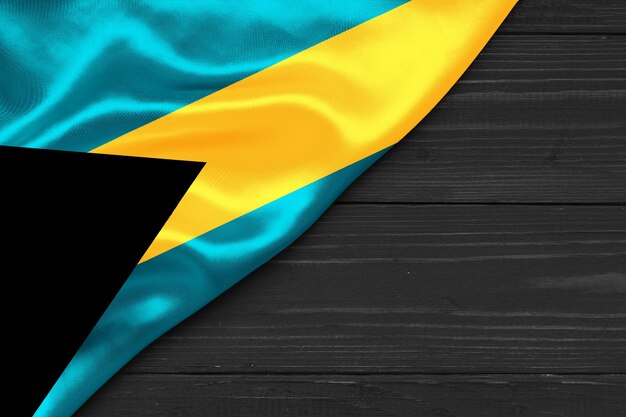 Bandera del espacio de copia de Bahamas