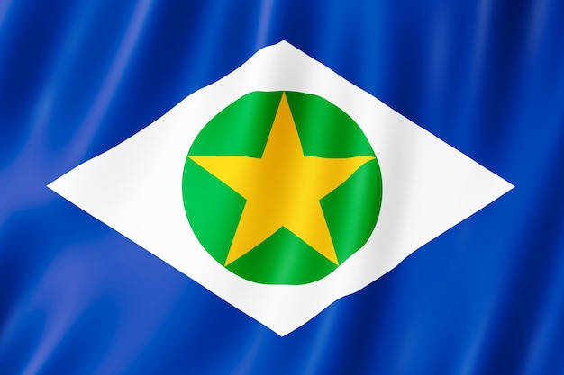 Bandera del estado de Mato Grosso en Brasil