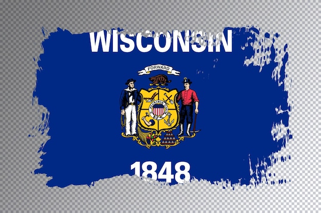 bandera del estado de wisconsin, bandera de wisconsin