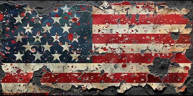 Bandera de los Estados Unidos de América Símbolo nacional Cerrar el fondo de la bandera estadounidense