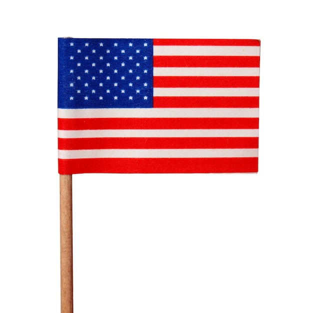 Bandera de Estados Unidos de los Estados Unidos aislado