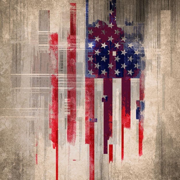 Bandera de Estados Unidos grunge