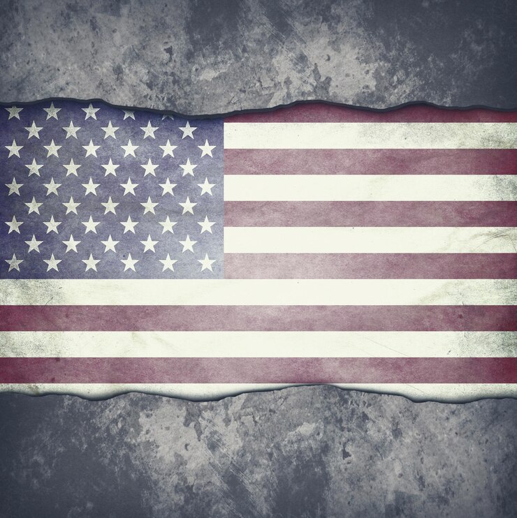 Bandera de Estados Unidos grunge