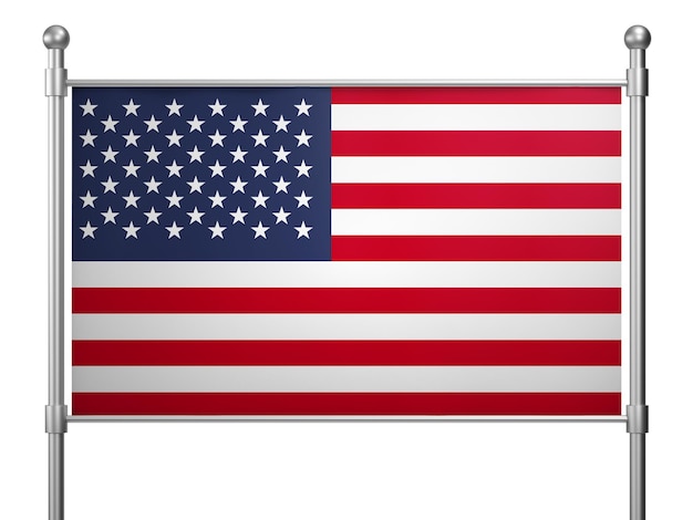 Bandera de Estados Unidos en señal