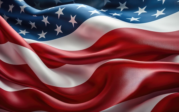 bandera estadounidense bandera de los estados estrellas en la bandera celebración del día de la independencia de la bandera