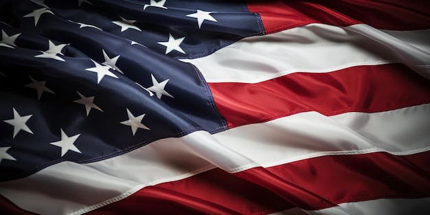 Bandera estadounidense para el Día de la Memoria del 4 de julio