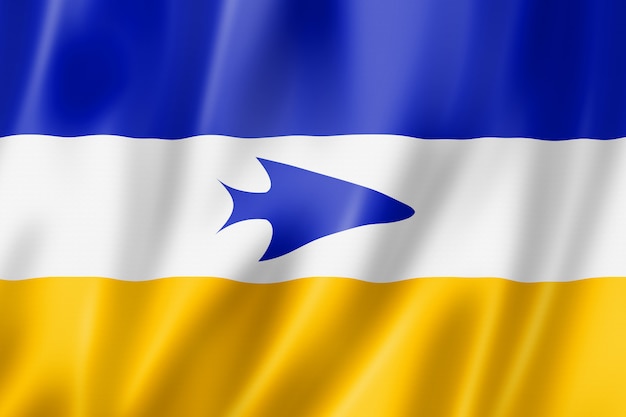 Bandera étnica tehuelche, América del sur