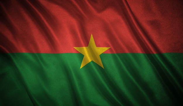 Foto bandera de fondo burkina-faso