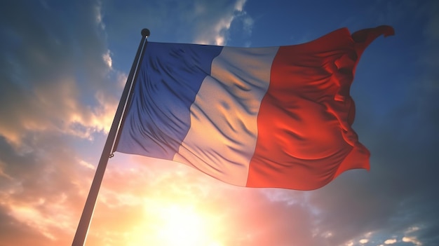 Bandera francesa IA generativa