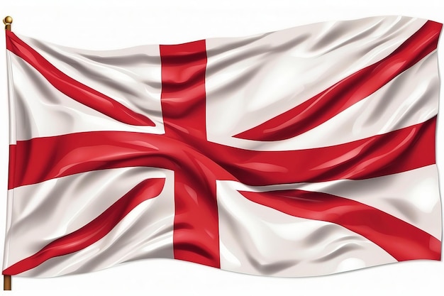 Foto una bandera con una franja roja y blanca