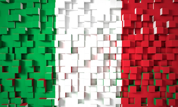 Bandera geométrica italiana