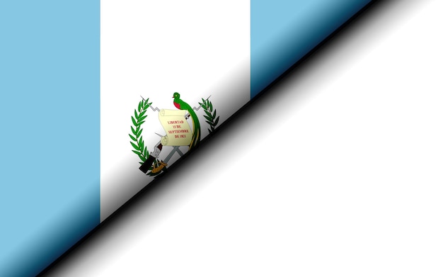 Foto bandera de guatemala doblada por la mitad