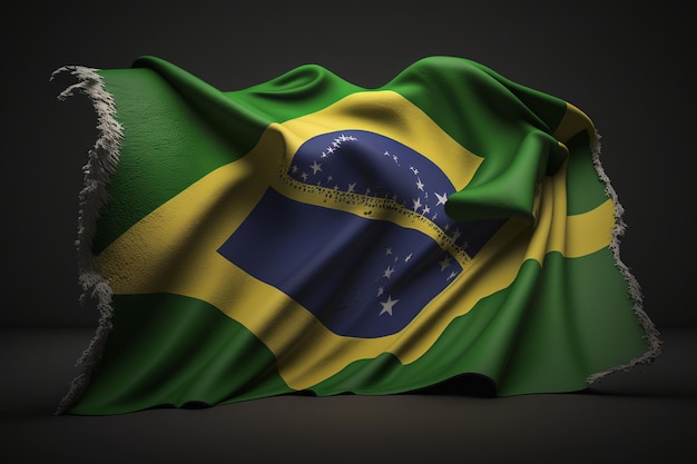 Una bandera hecha por Brasil.