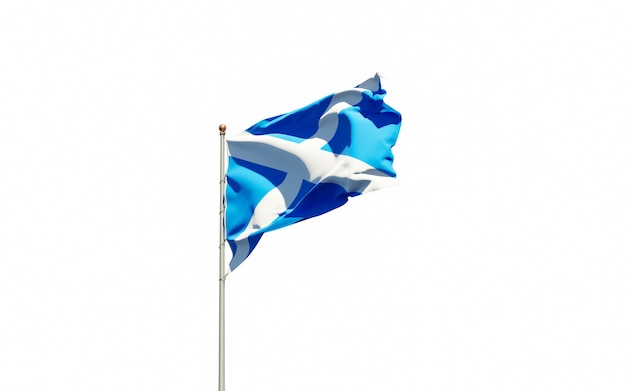 Bandera del hermoso estado nacional de Escocia