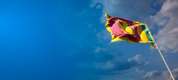 Bandera del hermoso estado nacional de Sri Lanka