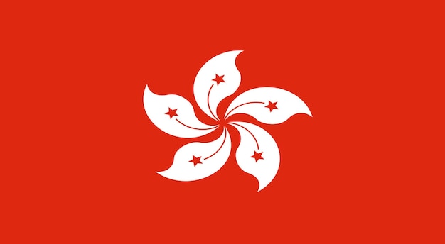Bandera de Hong Kong Bandera nacional de Hong Kong País asiático Región Administrativa Especial de Hong Kong de la República Popular de China