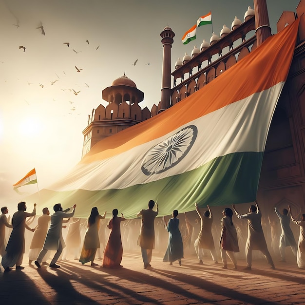 Foto la bandera de la india