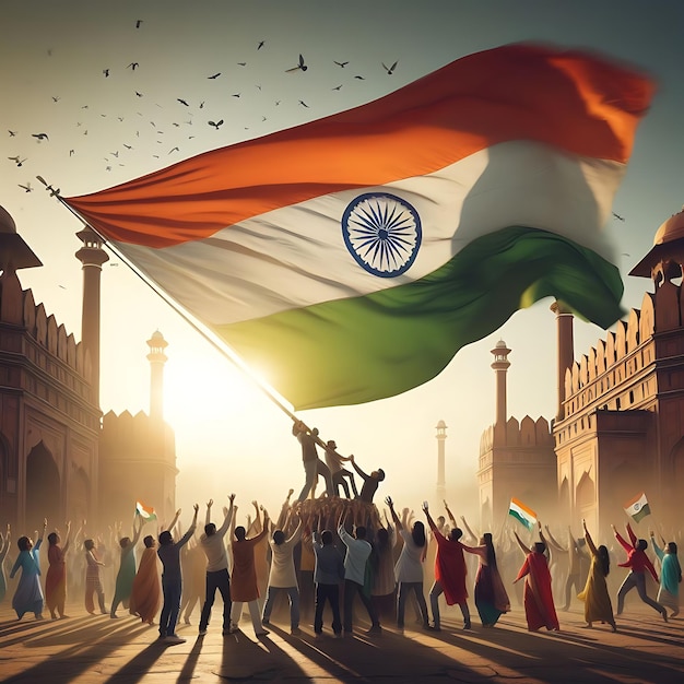 La bandera de la India