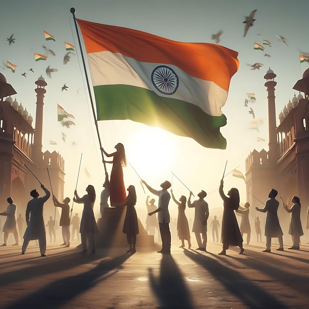 La bandera de la India