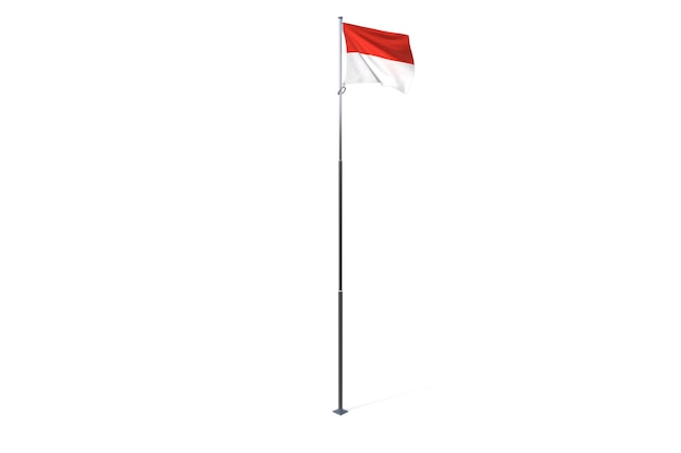 Foto bandera de indonesia