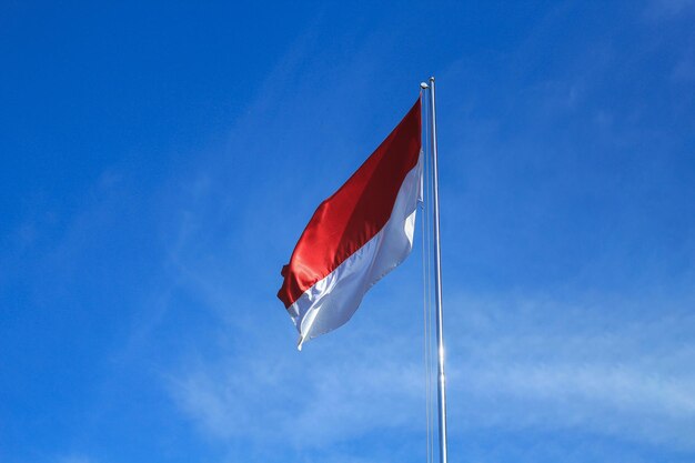 Foto bandera de indonesia