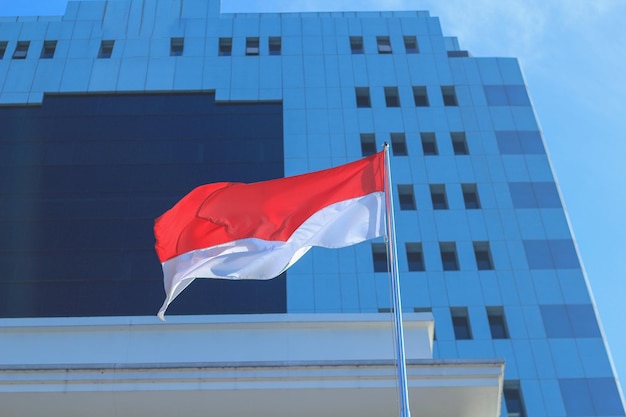 Foto bandera de indonesia