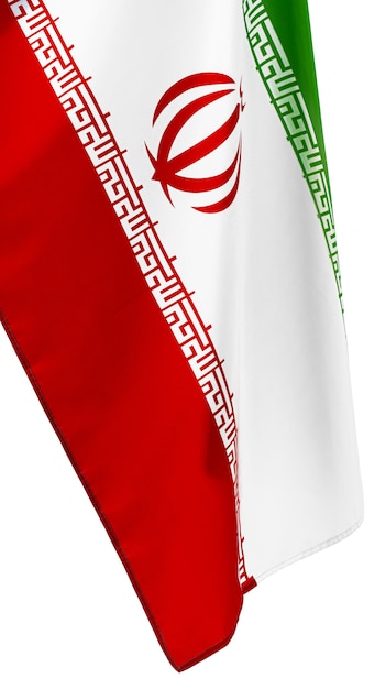 Bandera de Irán en blanco