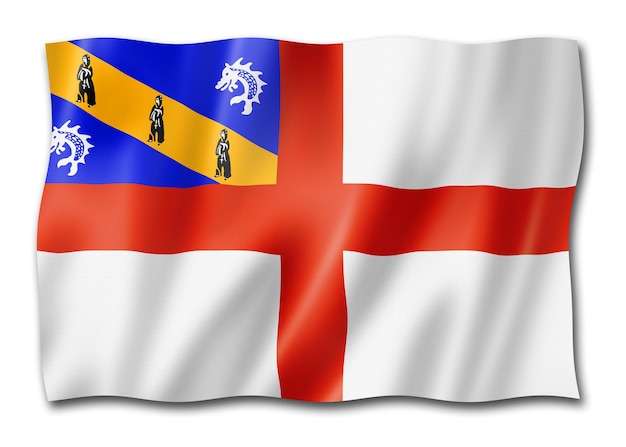 Bandera de la isla de Herm Reino Unido